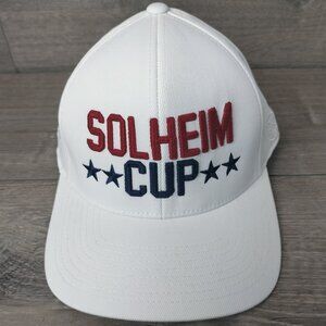 G/FORE Golf Hat White USA Solheim Cup Snapback Embroidered Spellout Flex Fit Cap